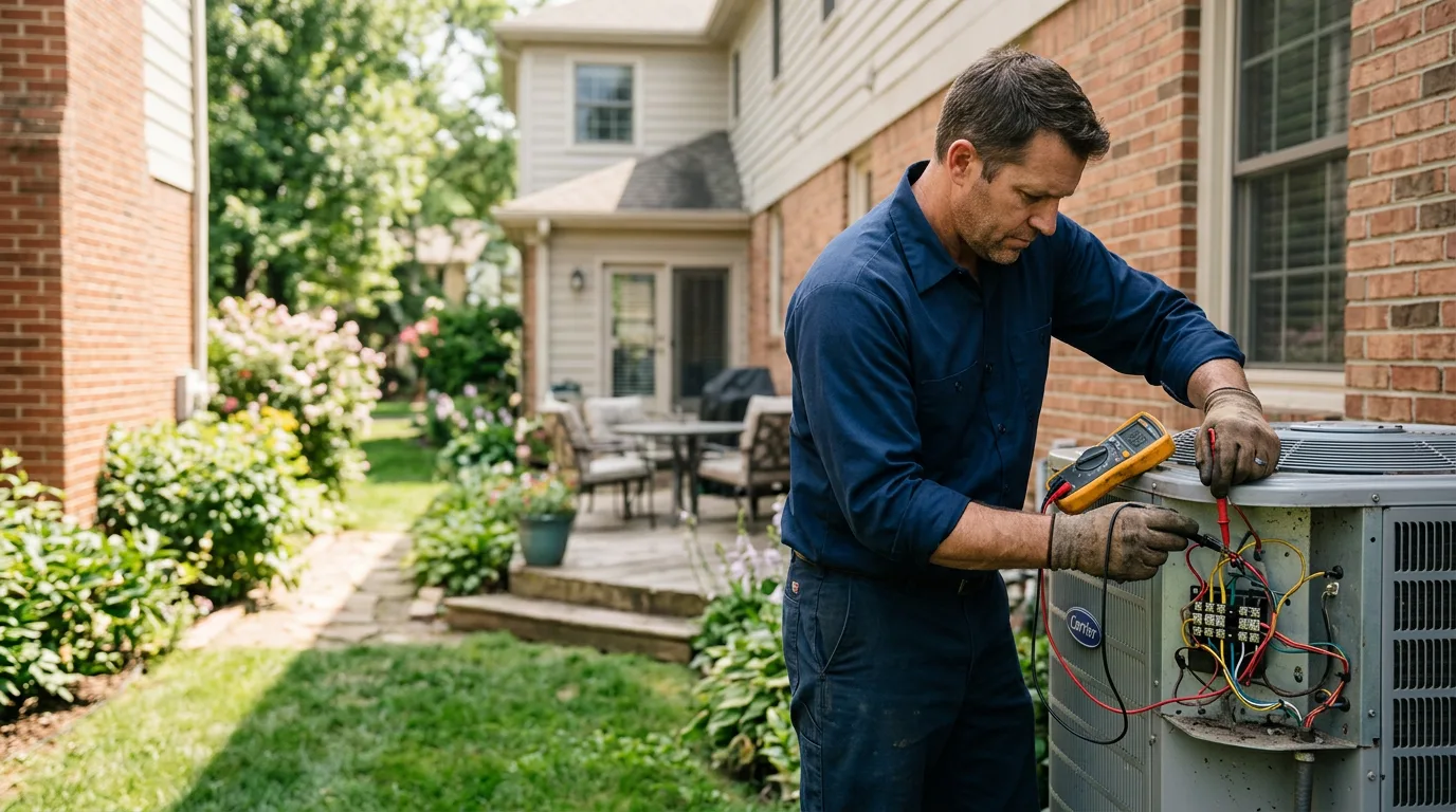 HVAC technician working near Riggins, ID